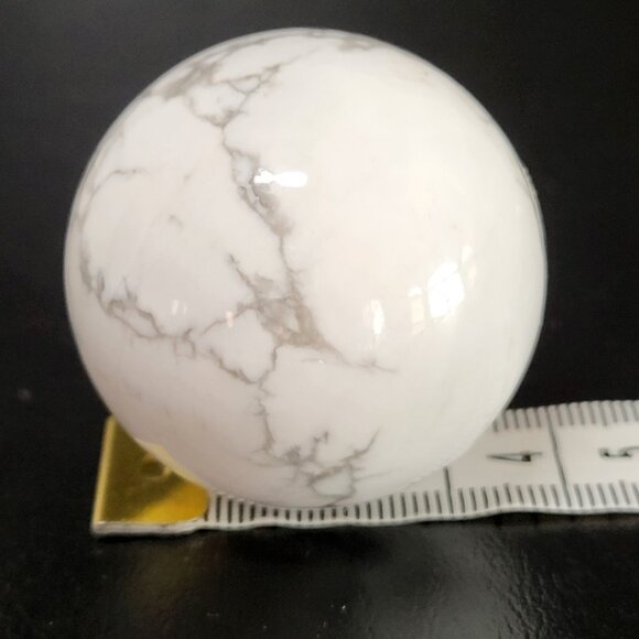 Howlite Sphere Mineral Crystal - Picture 5 of 5